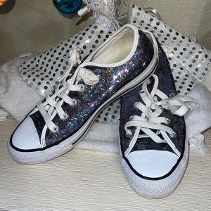 Converse Chuck Damen sequins ox gunmetal